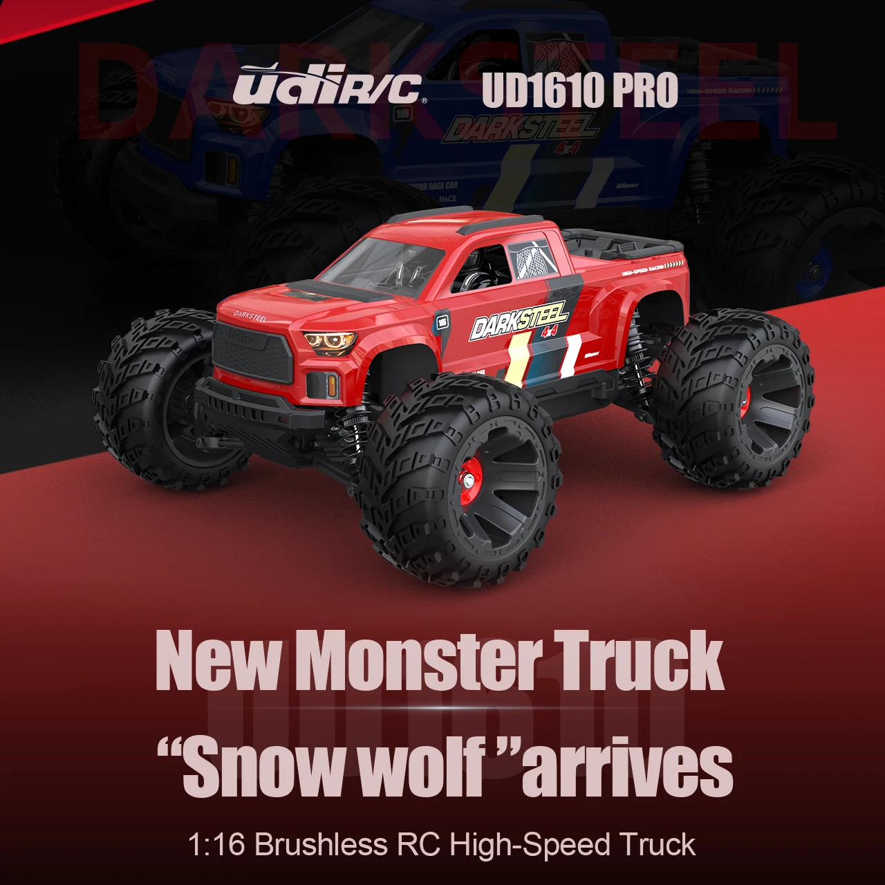 UD1610 PRO 4WD RC Car 40km/h High-speed Brushless Remote Control Vehicle 4x4 Off-road Climbing Crawler Toys for Adults