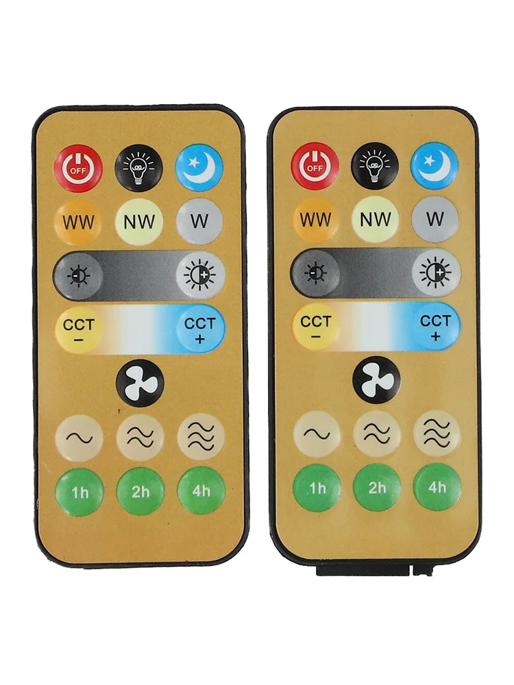 2pcs For E27 Ceiling Fan Wireless Remote Control Replacement For Home Light Fan Adjustable Brightness Fan Speed Timing Remote