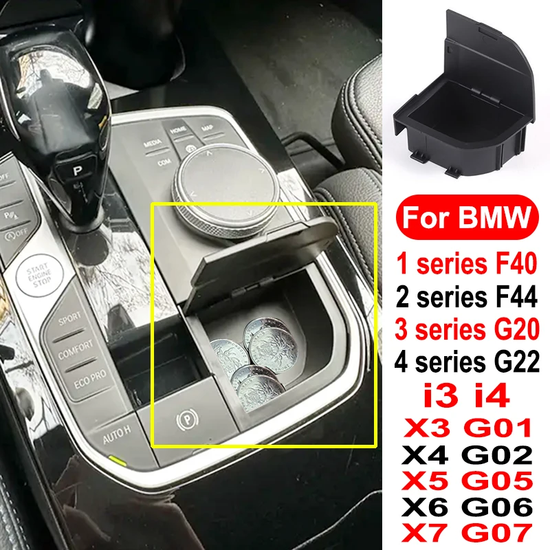 

Car Storage Box For BMW 1 2 3 4 Series G20 F40 G22 F44 X3 G01 X5 G05 X4 G22 X6 G06 Center Console Armrest Organizer Accessories