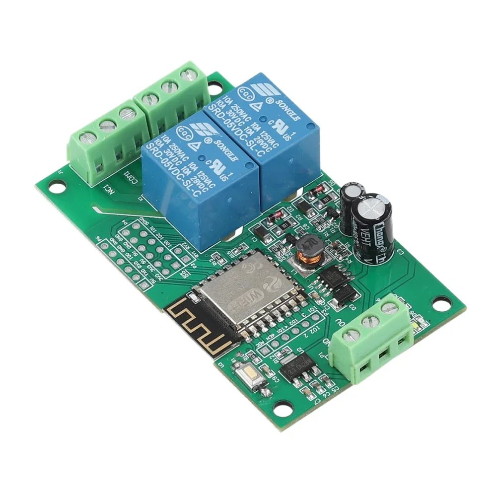 ESP8266 WIFI Relay Module Dual Channel DC 5V 10A Switch Controller Board ESP-12F Development Board Based on Arduino