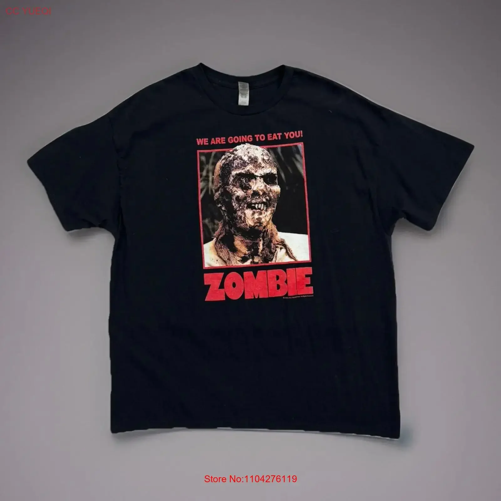 

Zombie Horror Movie T Shirt Mens XL We Are Going To Eat You vintage Washed Stretched Breathable designer clothes Unisex