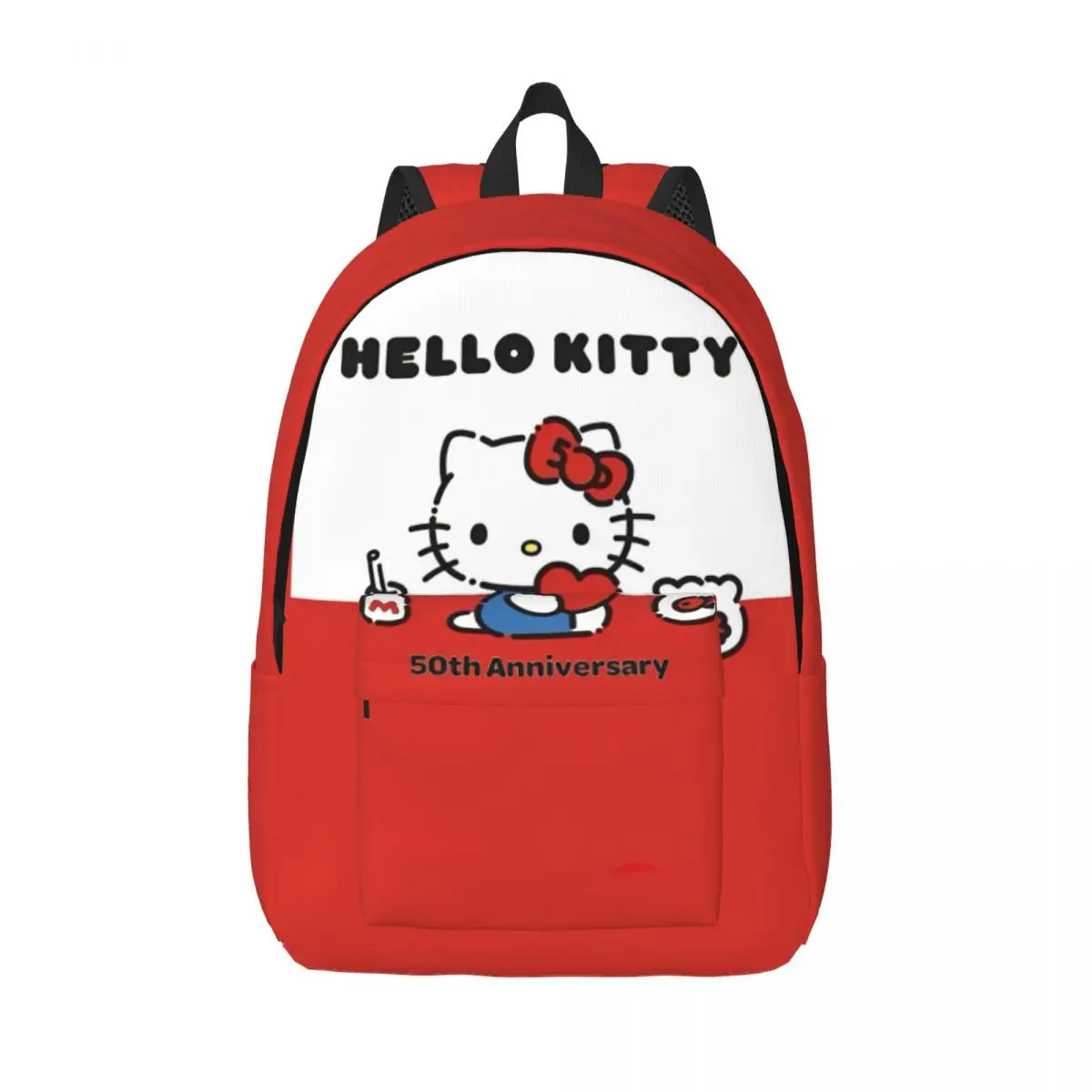 

Hello Kitty Backpack for Men Women Teenage High School Business Daypack Laptop Computer Canvas Bags Gift