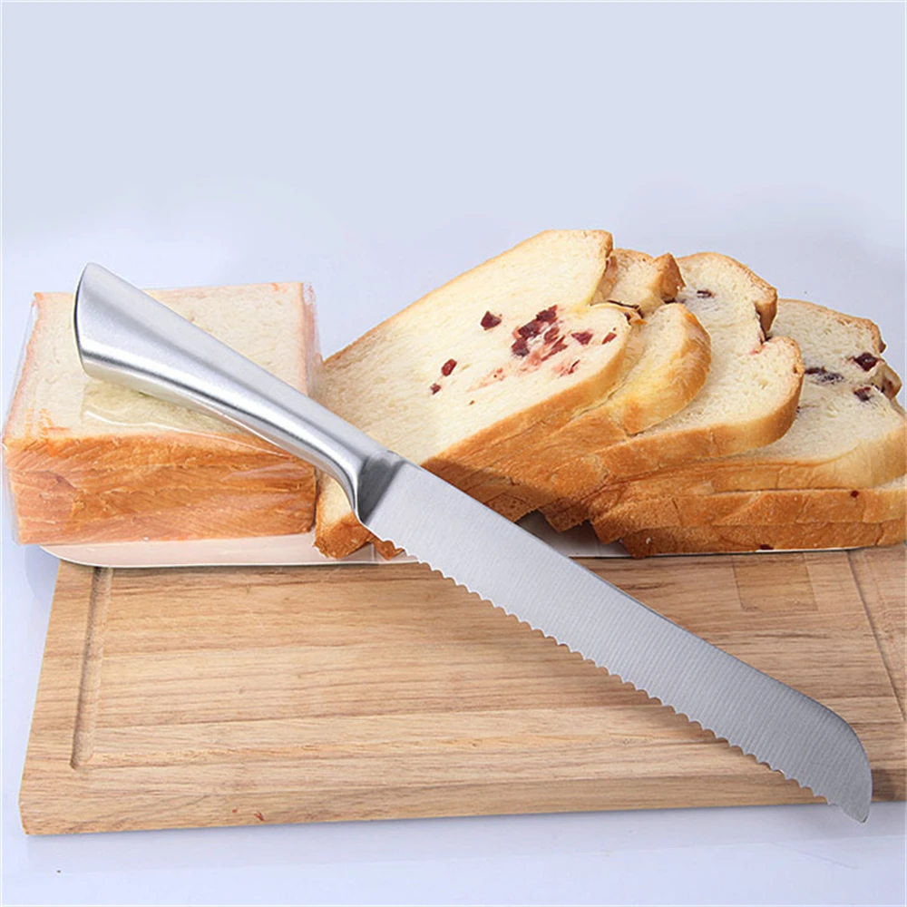 Bread Knife Slicing Serratede Utility Knife Food Knife Bread Cheese Cake Knife Cutting Tools Kitchen Knife Tools Kitchen Stuff