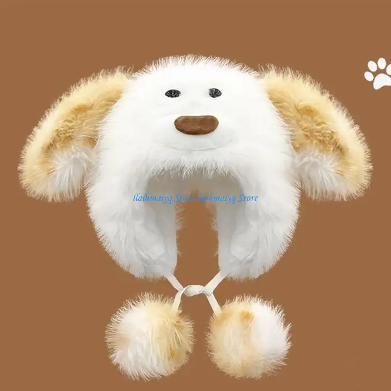 573B Women Puppy Hat for Outdoor Sports Unique Head Wrap Hat for Halloween