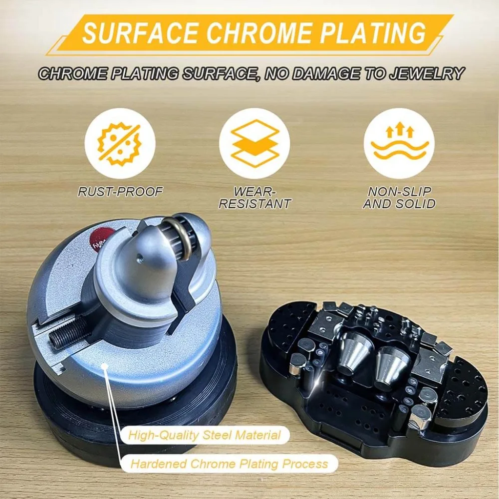 Tooltos 5" Ferramenta de configuração de bloco de gravação de joias com torno esférico