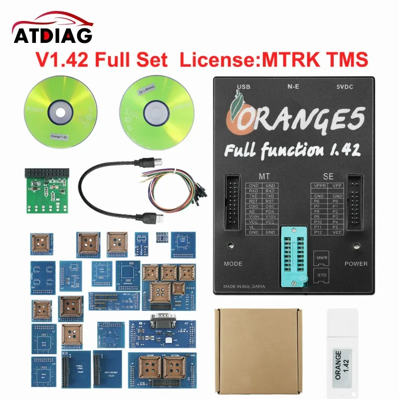 Высококачественный оранжевый программатор 5 V1.42 V1.38 Orange 5 plus V1.36 и адаптер программного обеспечения Orange 5
