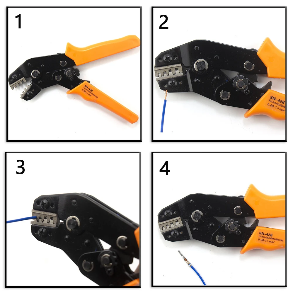 Crimping pliers SN-48B 7 jaw for 2.8 4.8 C3 XH2.54 3.96 2510 pulg/tube/insuated terminals kit bag electric clamp brand tools