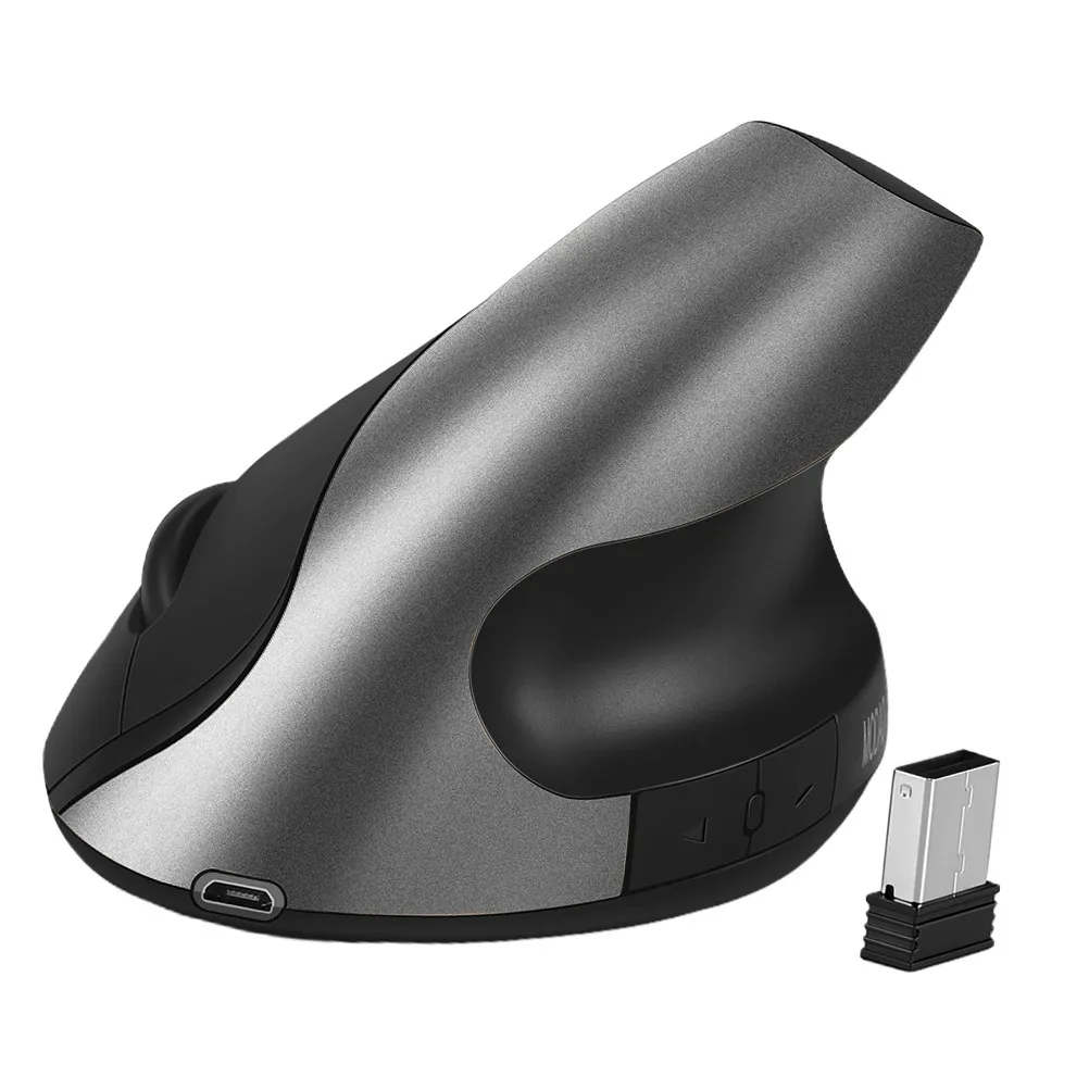 1Pcs Ergonomic Wireless Mouse 2.4g Optical Silent Gaming Mouse Thin Lightweight Design for 8 10 Pc
