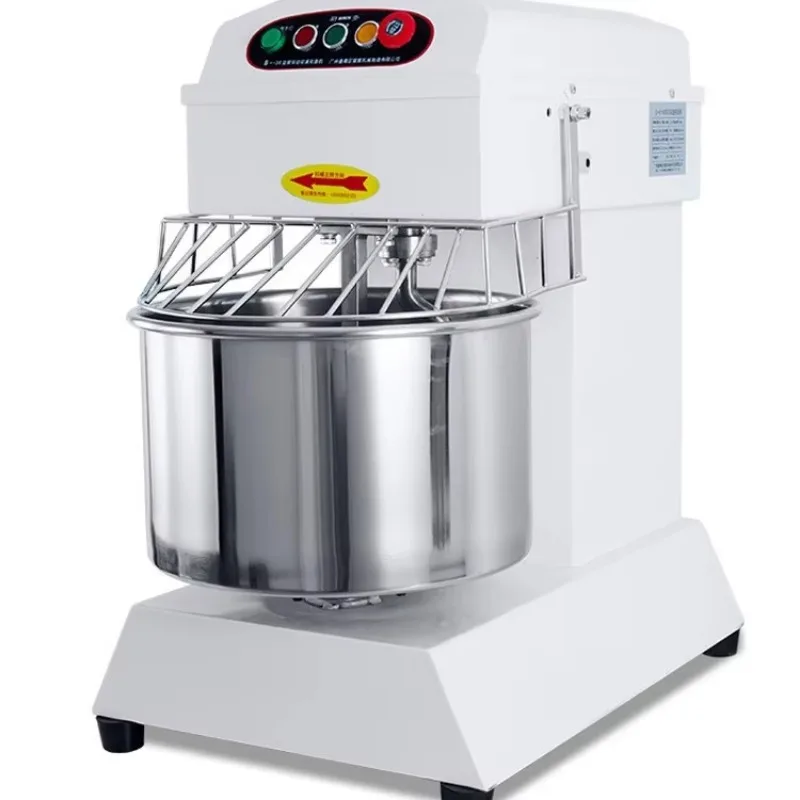 Mezclador de masa comercial, frecuencia Variable, silencioso, doble acción, doble velocidad para capacidad de panadería de 10/15/25kg