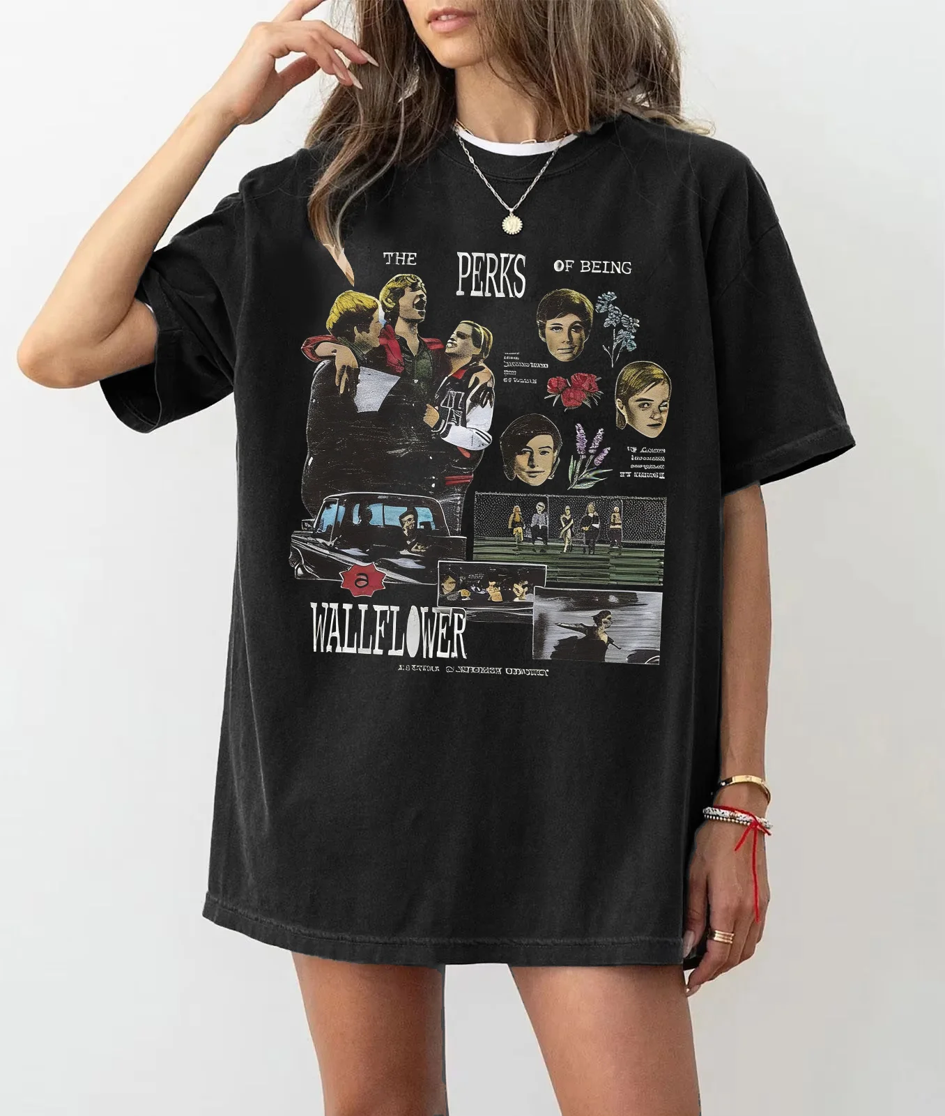 Les Perks d'être un film Wallflower chemise rétro Film t-shirt graphique vêtements chemise à manches courtes unisexe hommes femmes toutes saisons