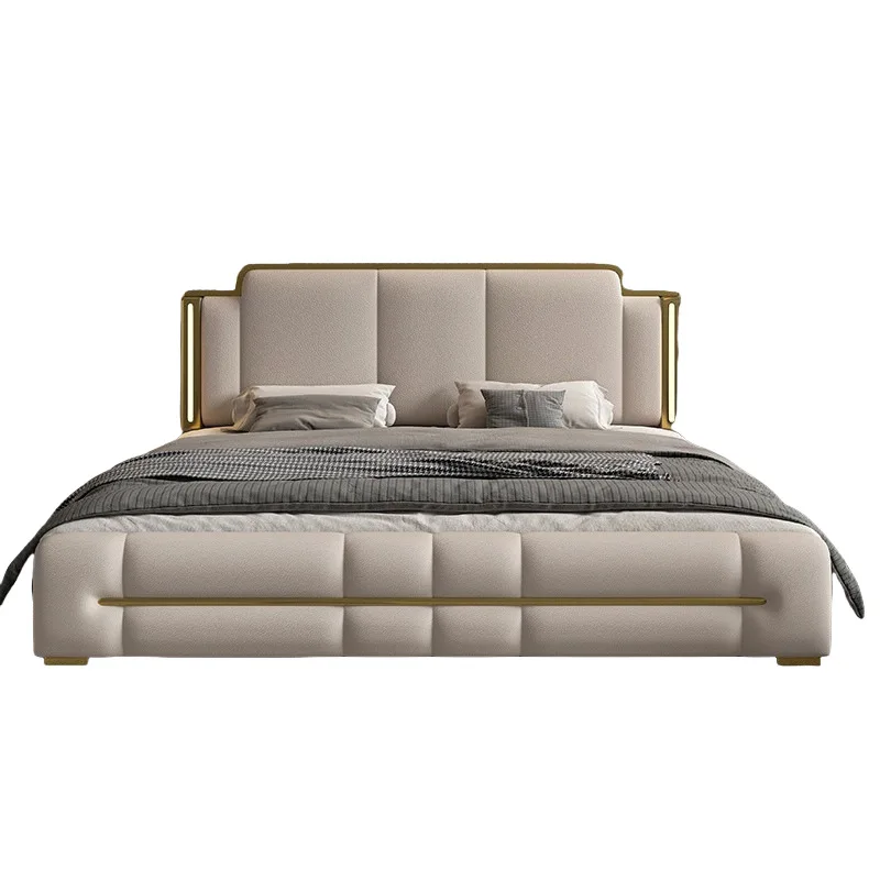 

Bed High-end multifunctional storage wedding bed Internet celebrity minimalist style