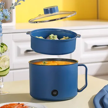 Mini cuiseur électrique multifonction tout-en-un, Double couche, cuiseur à nouilles domestique antiadhésif, outil de cuisine 220V