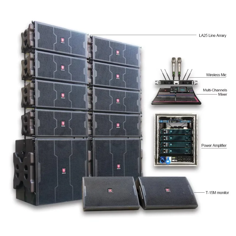 5 Inch Mini Passive Line Array Speaker Cheap Professional Audio Equipment for Outdoor DJ Concert Stage Shows