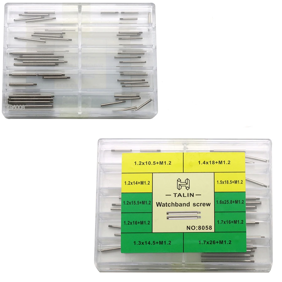 Watch Accessories Stainless Steel Submariner Water Ghost Series Watch Rod 8058 Boxed Flat Head Screw Rod Ear Rod