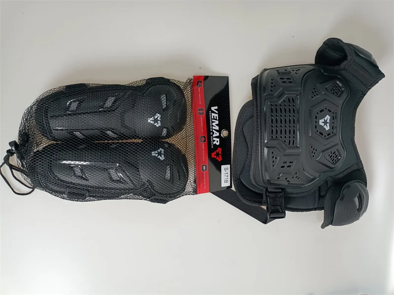Kids Motorcycle Riding Body Armor/Elbow Knee Protector Children Motocross Back Vest Chest Off-Road Moto Cycling Protective Gear