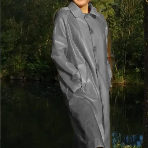 

100%Pure Latex Rubber Catsuit Windbreaker Halloween Masquerade Cosplay