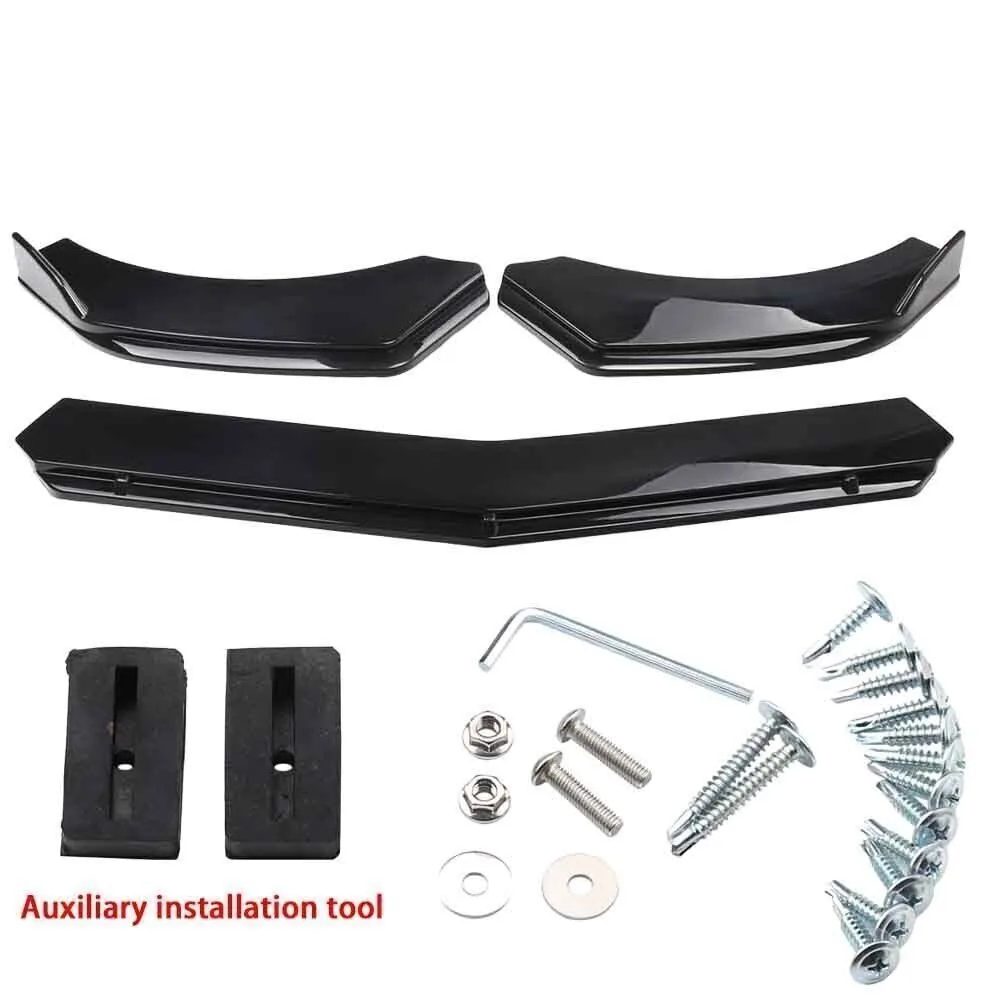 For Dodge Ram 1500 Pickup Front Bumper Lip Chin Spoiler Body Kit Glossy Black United States