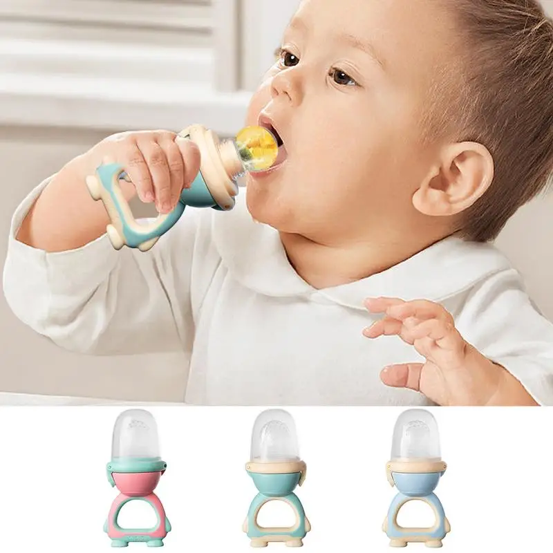 Baby Fruit Feeder Silicone Fruit Teethers For Babies Baby Fruit Food Feeder Push Feeder Silicone Baby Mesh Feeders Baby Feeders