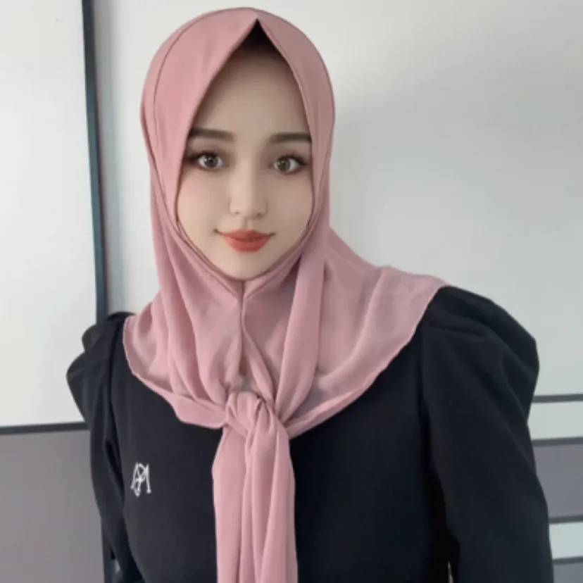 Scialli hijab musulmani morbidi per donna, berretto casual, regalo musulmano