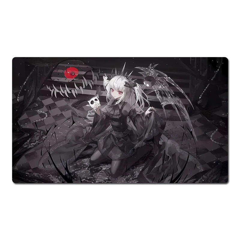 

YuGiOh Playmat A-Bao A Qu, The Lightless Shadow Trading Card Game Mat TCG CCG Pad Коврик для мыши Настольный игровой коврик Бесплатная сумка 60x35 см