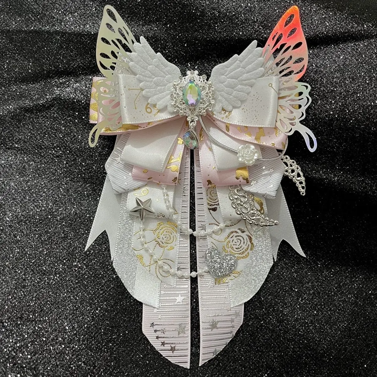 Luxury Anime Cosplay Bowknot,Ita Bags Ribbon Accessories, K-Pop Light Stick Diy Bowknot,Lolita Backpacks Fill Decoration