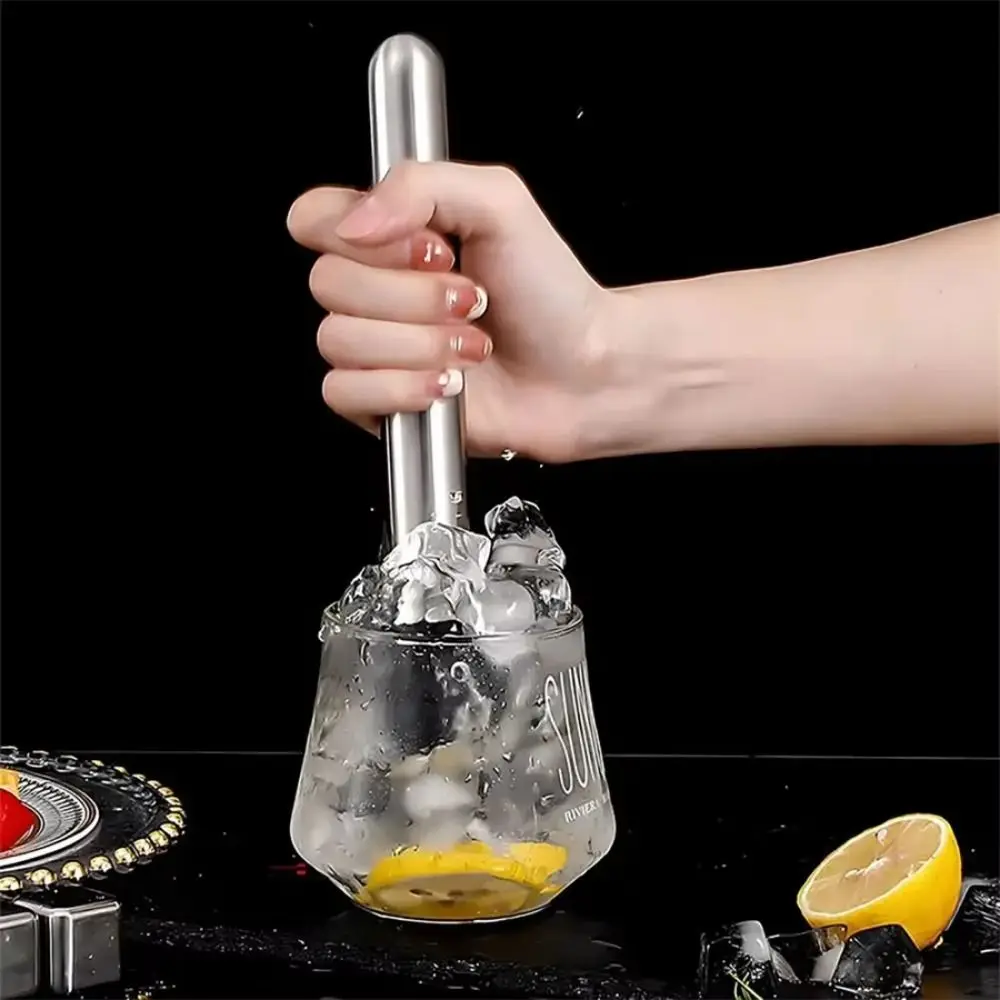 

Creative Crushing Ice Hammer Stainless Steel Wear-resistant Fruit Tea Pounding Stick Easy To Clean Labor-saving