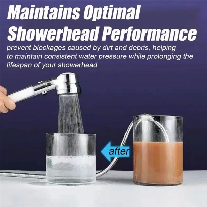 A76K Shower Head Filter Replacement Shower Head With Handheld 2.9 Inch PP Cotton Filter (11X Pcs)