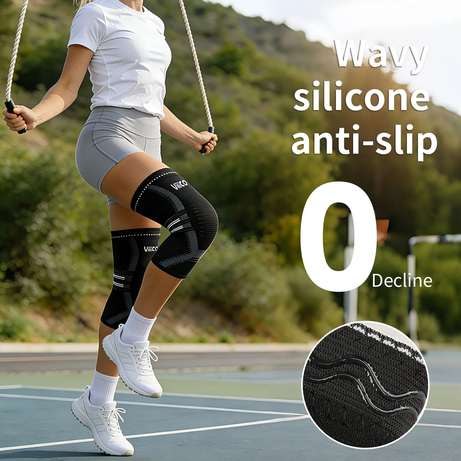 1PCS Knee Brace for Women & Men - Compression Sleeve for Joint Support for Running, Gym, Sports, ACL, Arthritis & Meniscus Tear
