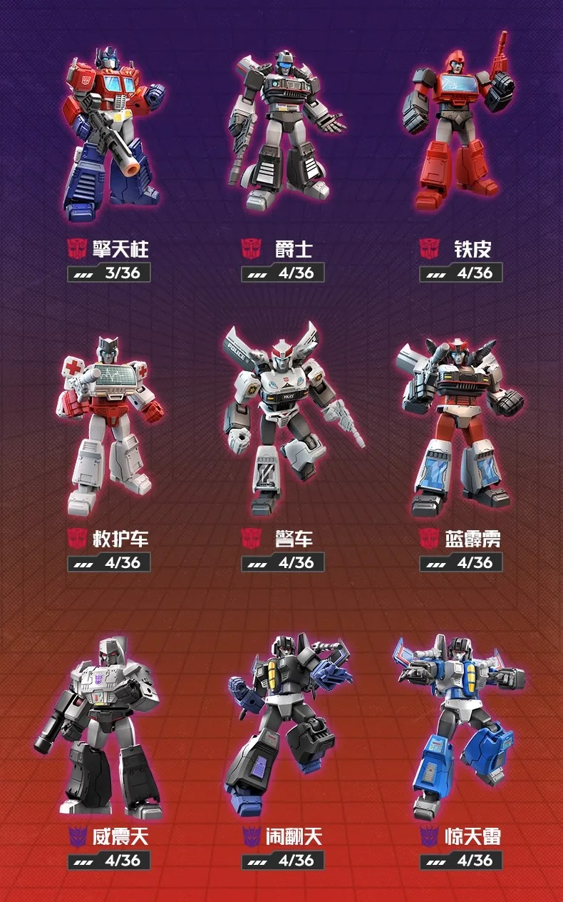 Original Transformation Building Blocks Anime version Optimus Prime Jazz Ironhide Megatron Robot Action Figure Toy For Kids Gift