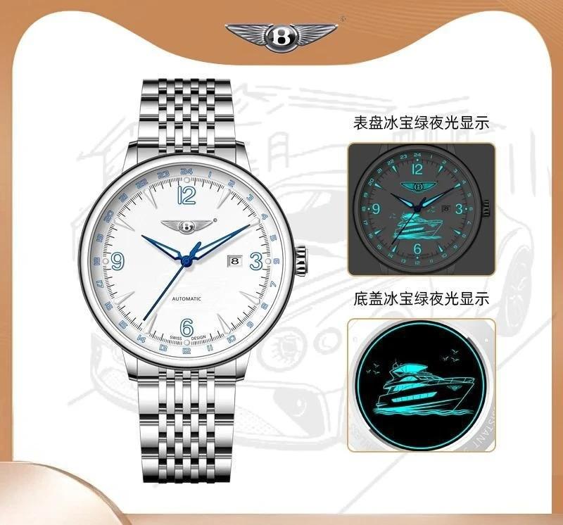 reloj-para-hombre-bentley's-ocean-collection-titanic-de-edicion-limitada-con-aguja-azul