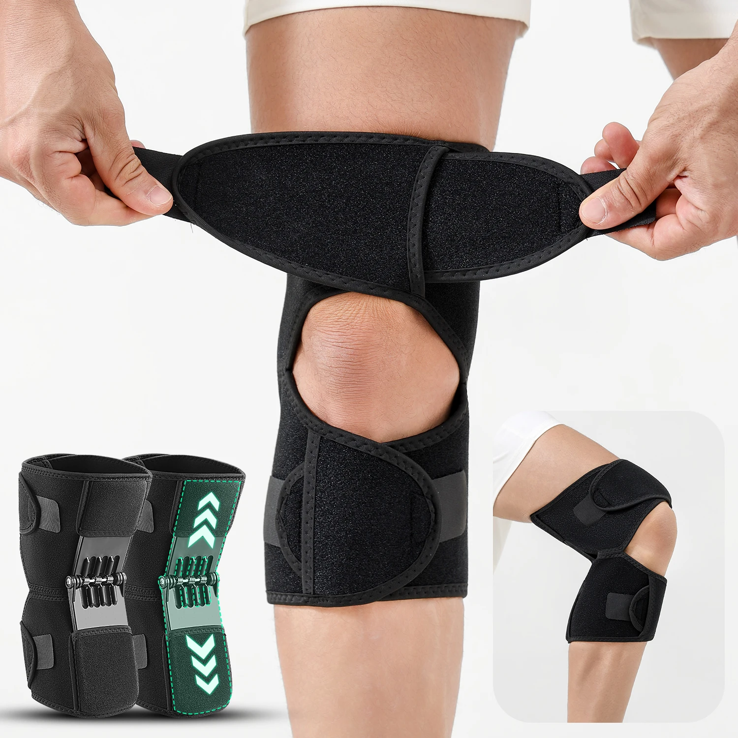 1PC Kniegelenk Booster Outdoor Bergsteigen Bein Unterstützung Wandern Klettern Patella Knie Schutz Knie Brace
