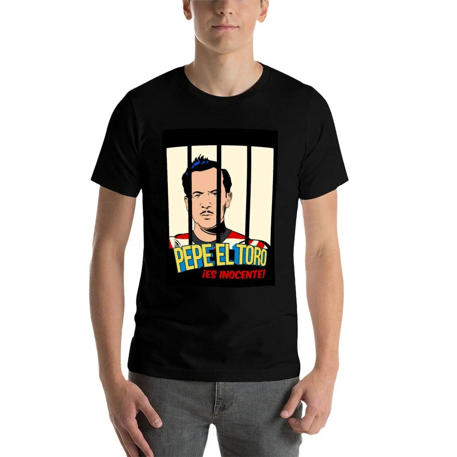 

Pepe El Toro in The Jail Pedro Infante T-Shirt t shirts for man pack white t shirt man luxury T-Shirt