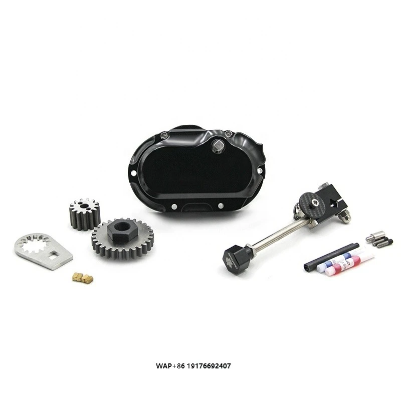 

Комплект 6-ступенчатой задней передачи из алюминиевого сплава для мотоциклов Harley-Davidson HD 2021-2023, трос сцепления, задняя передача Mamba Chiefdom, черный