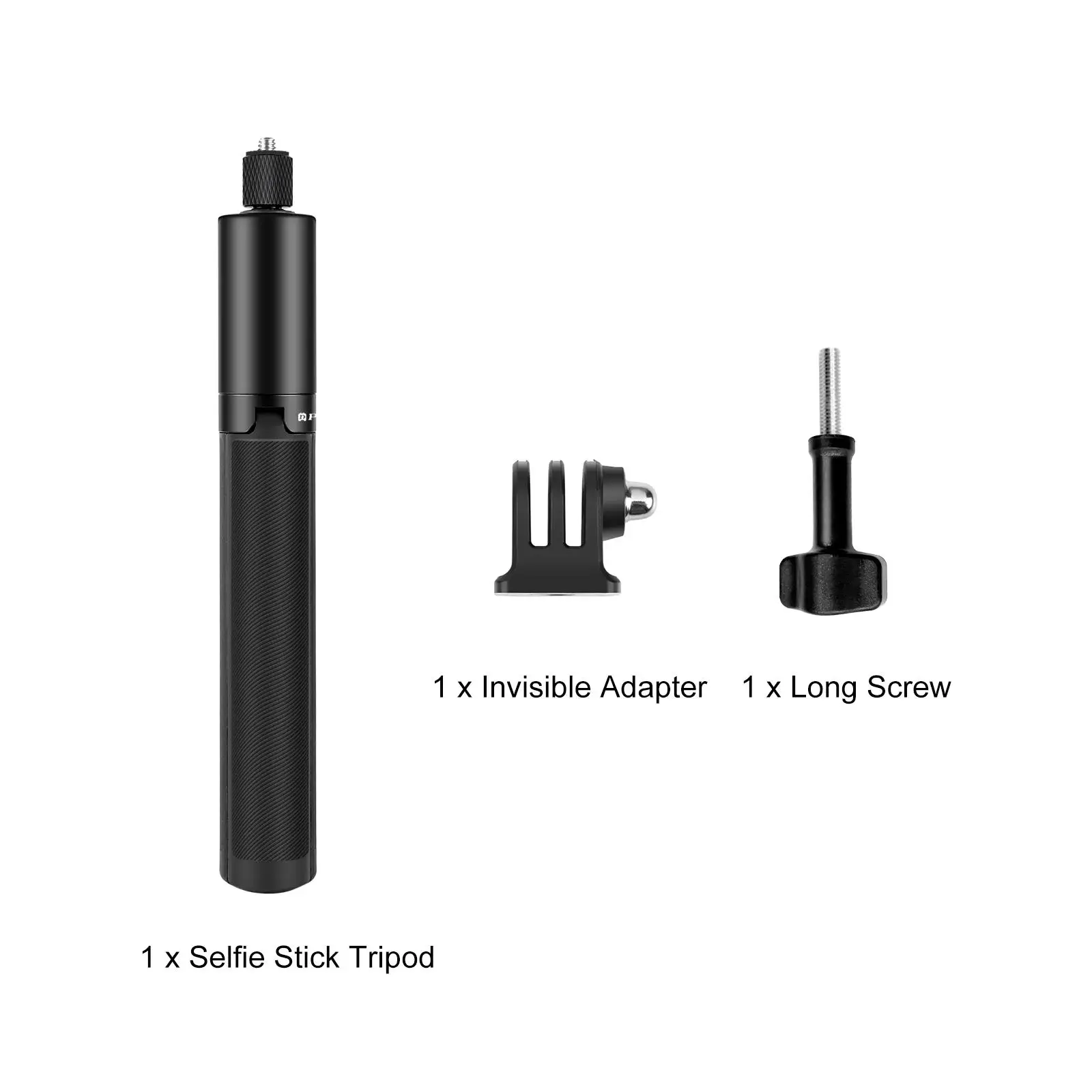 PULUZ 1,22m intrekbare onzichtbare selfie stick met statief voor Insta360 X6 / X5/X4 Air/X4/X3 panoramische action camera accessoires