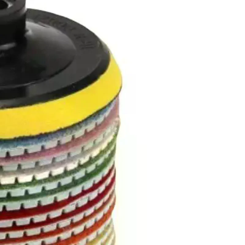 8pcs 4 Inch Diamond Polishing Pads Wet Dry For Granite Concrete Marble Grinding Discs Set