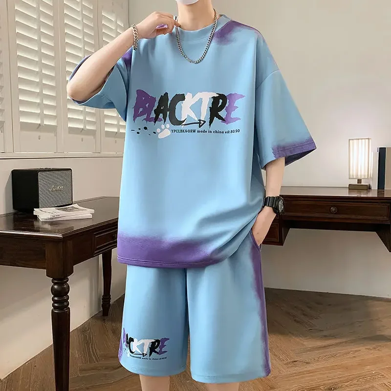 

Nylon T-shirts Shorts Men Sports Suits Print Graphic Luxury Two-piece Set Fashion 2025 Cool Slim Fit Casual Chic Outfit Man Sets