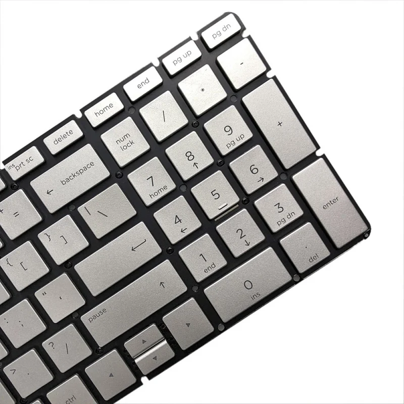 K+For HP 15-BP 15M-BP 15-BS 15-BW 15-CB US Version Backlight Keyboard (Silver)