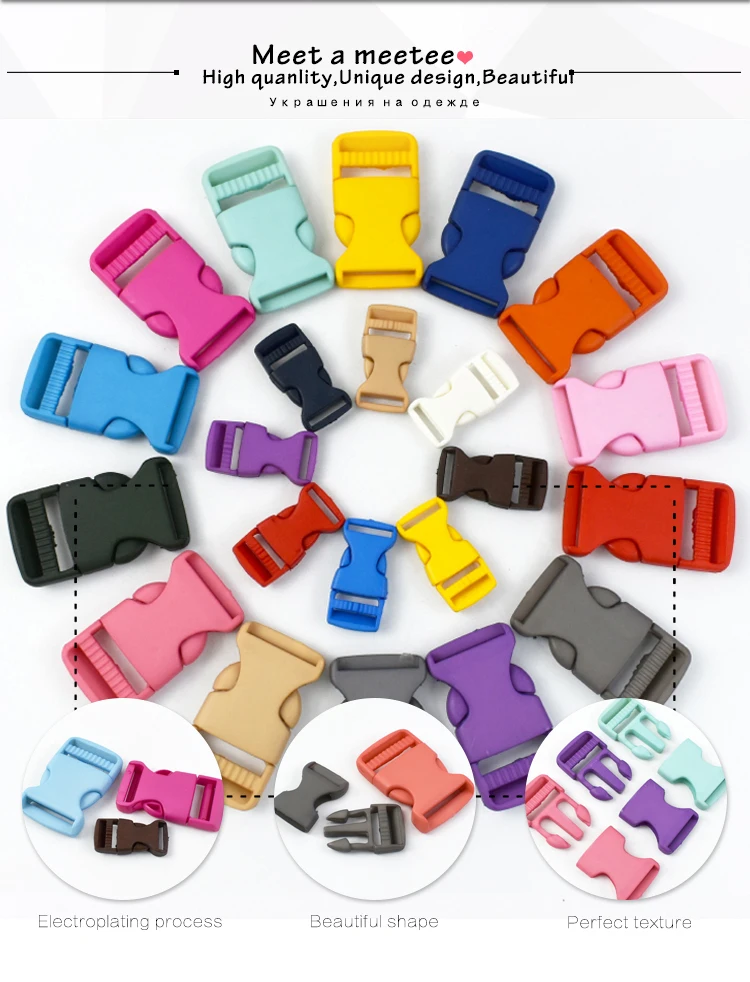 10/30Pcs 15/20/25/30mm Plastic Buckles Backpack Release Closure Clasp Webbing Strap Side Quick Hook Adjuster DIY Accessories