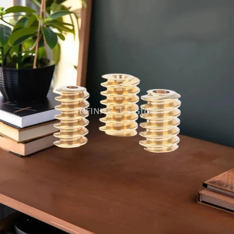 مجموعة مزدوجة من التروس الدودة النحاسية بطول 0.5 متر برأس واحد؛ مقاسات الفتحة 1.98 مم/2.28 مم/2.98 مم؛ يناسب مهاوي 2 مم/2.3 مم/3 مم