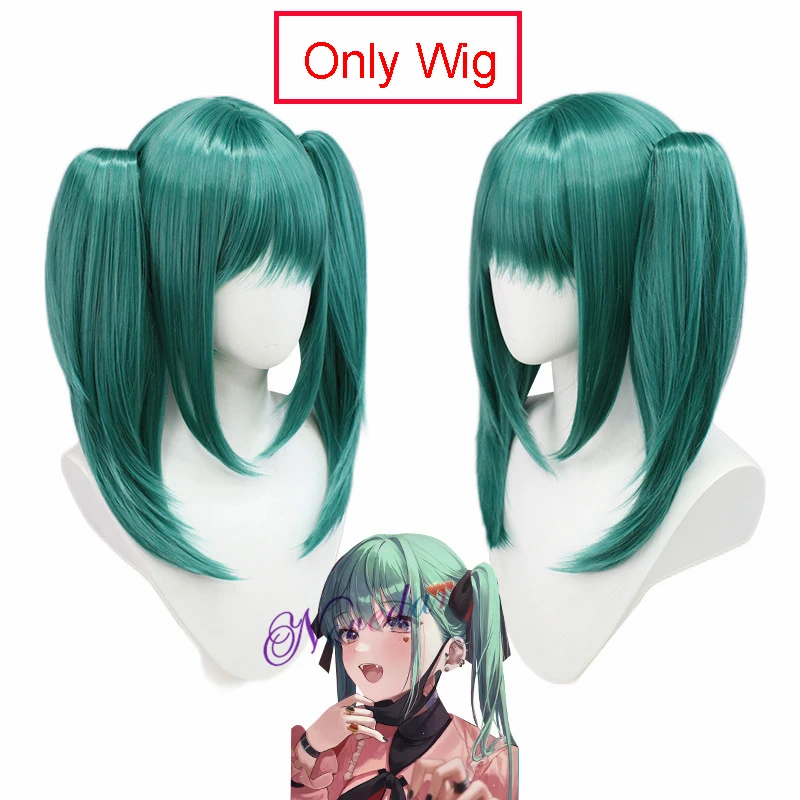 Vampire Miku Cosplay Traje com Peruca para Mulheres, Terno Anime, Rosa, Vestido Kawaii, Roupa, Uniforme, Fantasia de Halloween, Acessórios, Menina