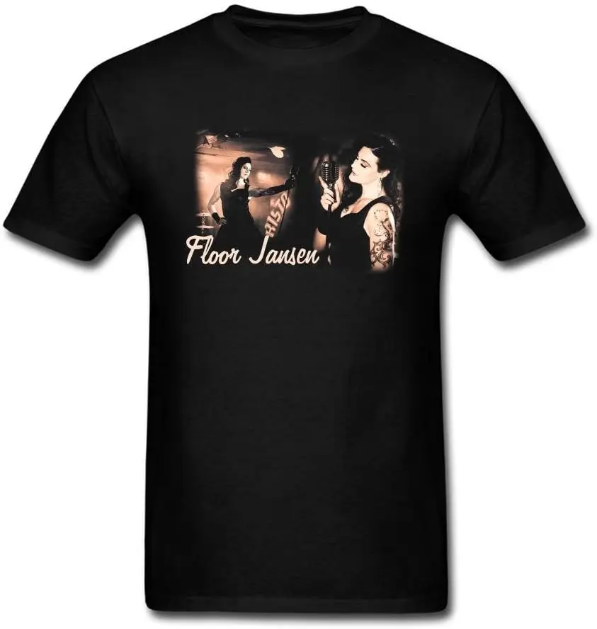 Men's Nightwish Design Cotton T Shirt L Black