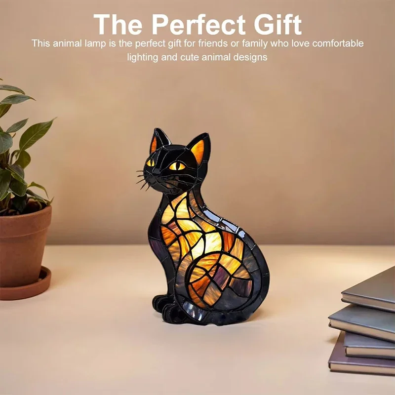 

New Animal Resin Night Light LED Bedside Lamp Cute Bedside Lamp Living Room Bedroom Night Light Home Decor Gift