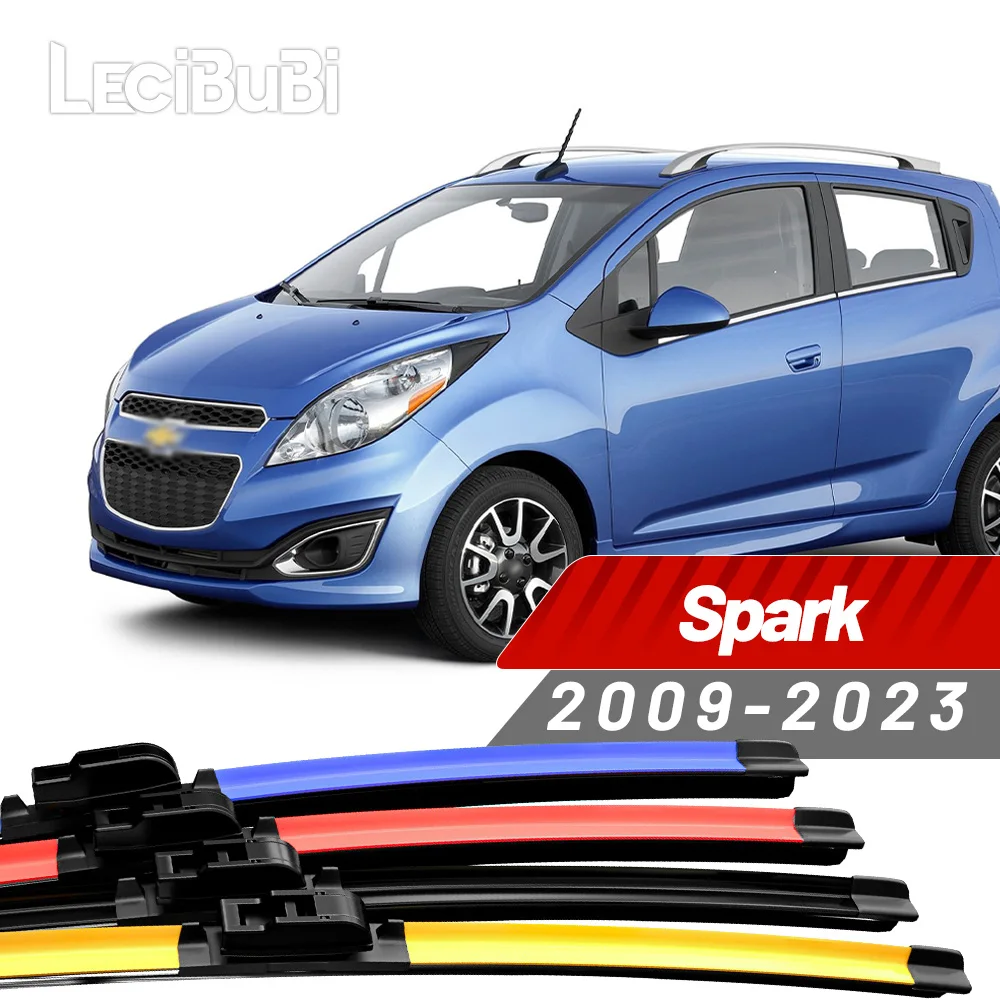 2 uds para Chevrolet Spark EV M300 M400 2009-2023 2017 2018 2019 2020 2021 2022 limpiaparabrisas delantero limpiaparabrisas