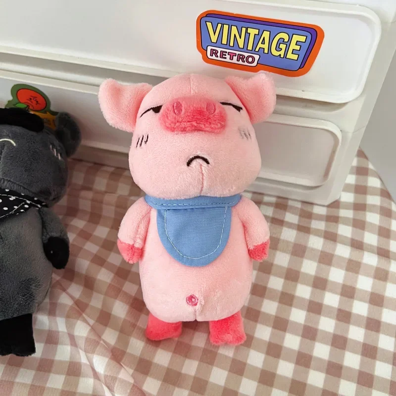 15cm New Creative Scarf Pig Plush Keychain Pendant Doll Cartoon Stuffed Animal Plush Toys Kids Couples Backpack Charm Gift