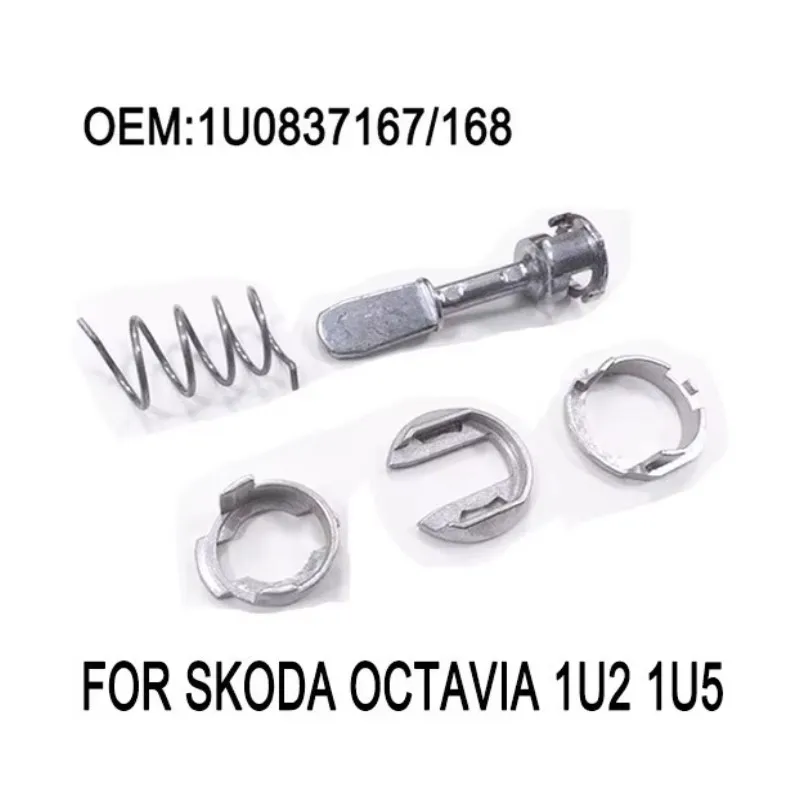 New! For SKODA OCTAVIA 1U2 1U5 Door Lock Cylinder Barrel Repair Kit Front Side