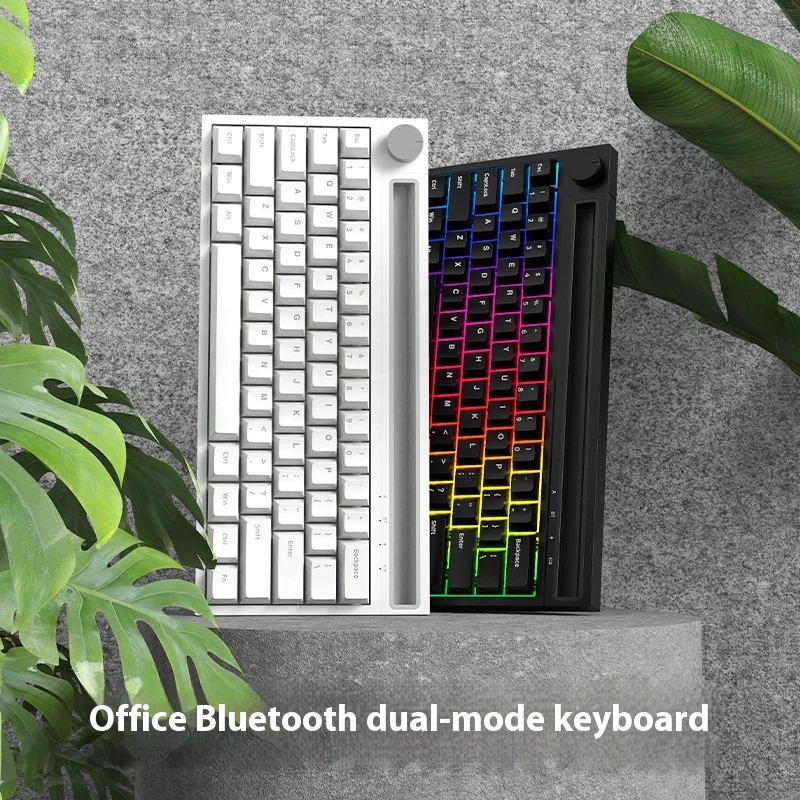 

Ajazz K620t Bluetooth Wired Dual-Mode Mechanical Keyboard 62 Keys Green/Tea Axis Pc Laptop Tablet Peripherals Accessories Gift