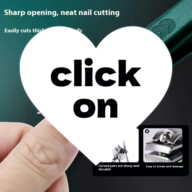 Super Slanted Pointed Nail Clippers Anti-Splash Thick Nail Clipper Toenail Pliers Nail Scissors Toenail Pliers Nail Care Tools
