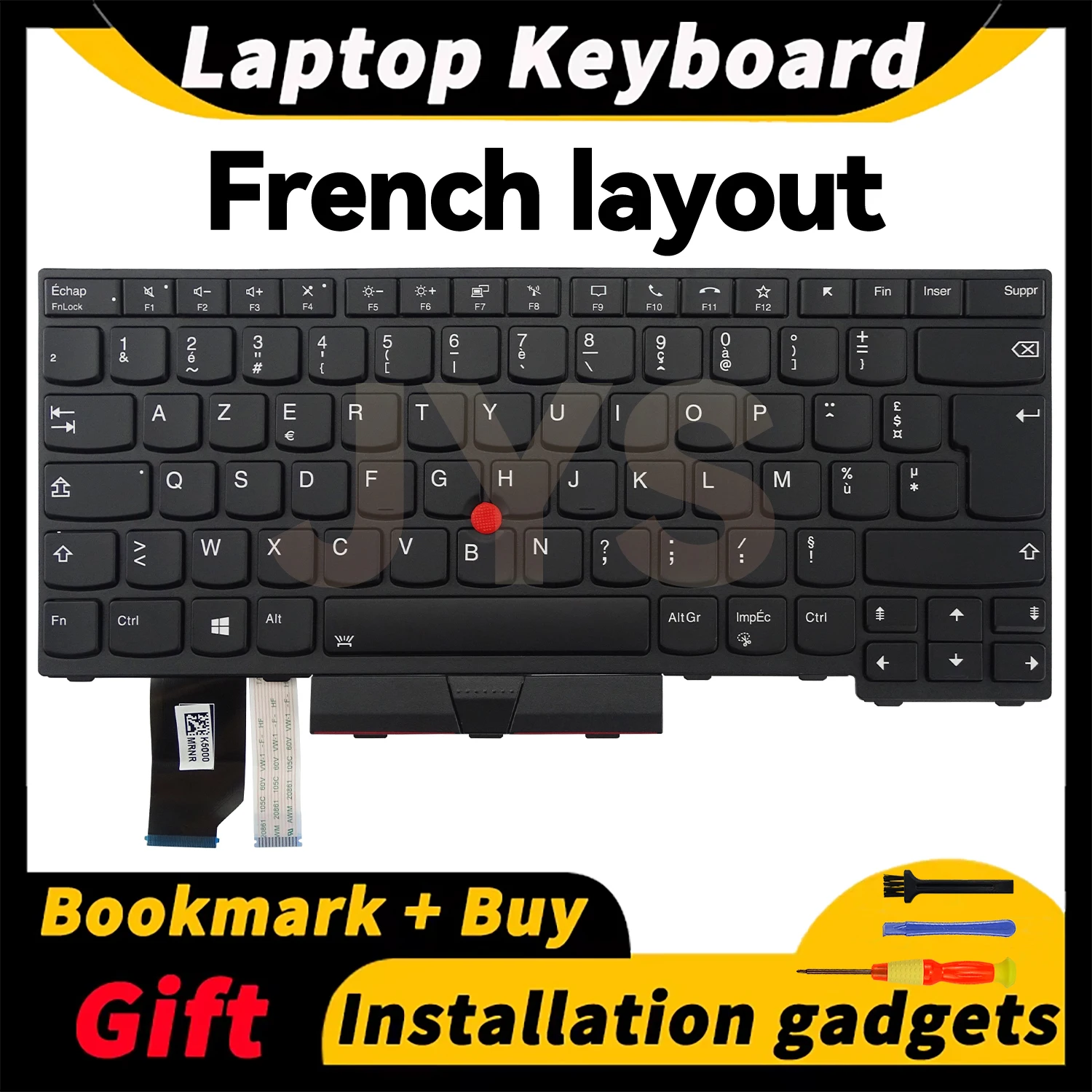 

For Lenovo ThinkPad L14 Gen1/L14 Gen2 laptops replacement keyboard with backlit French layout 5N20W67842 5N20W67770 5N20W67806