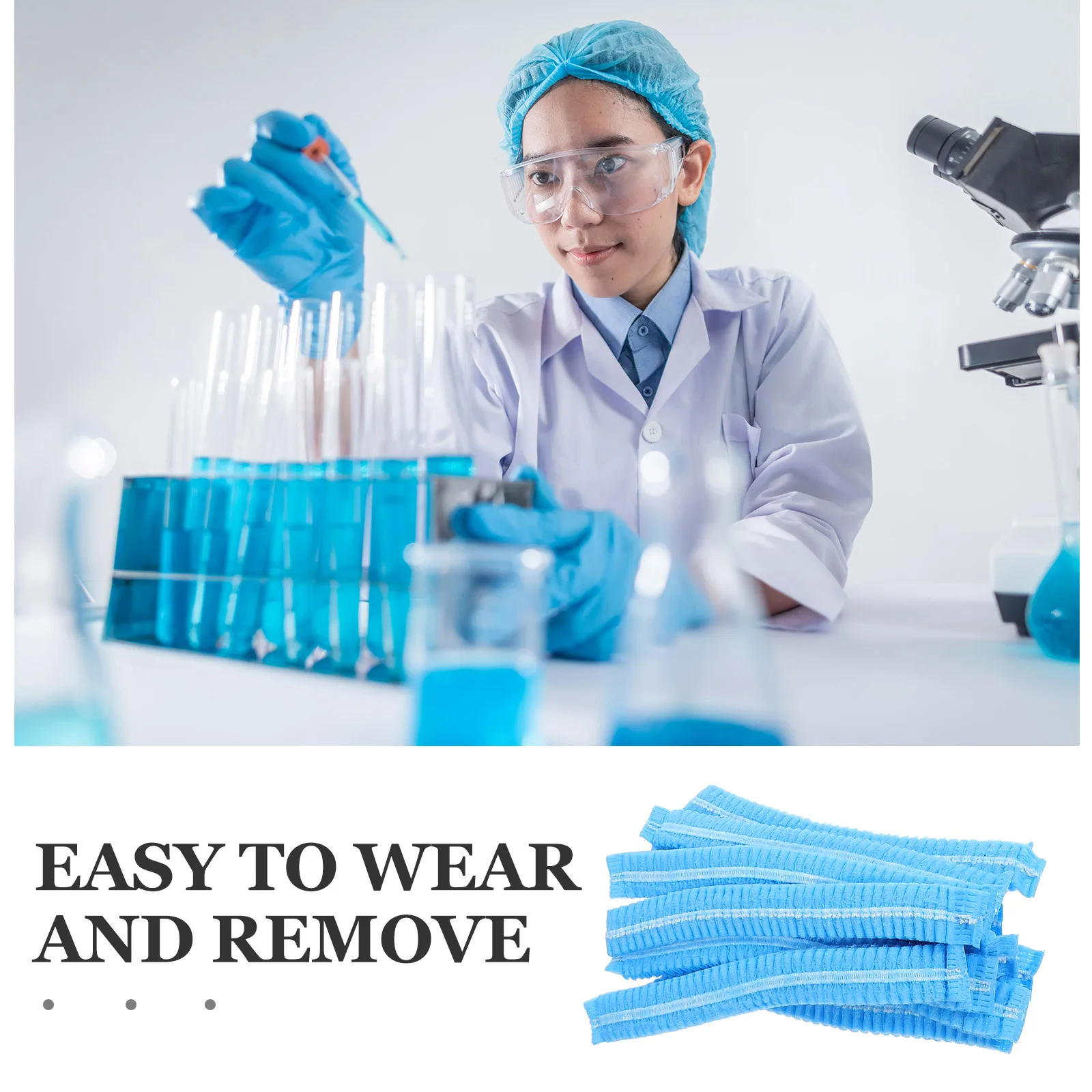 100 قطعة قبعات الشيف القابل للتصرف غير المنسوجة شبكات الشعر تنفس لخدمة المواد الغذائية ورشة عمل غطاء شبكي شبكات الشعر المتاح المنزل الاستخدام اليومي