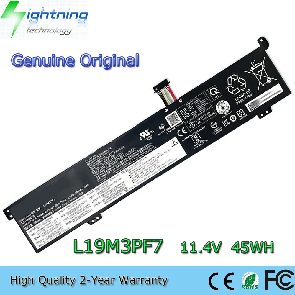 

New Original L19M3PF7 11.4V 45Wh Laptop Battery for Lenovo IdeaPad Gaming 3i 15ARH05 15IMH05 L19L3PF3 SB10W89840 etc